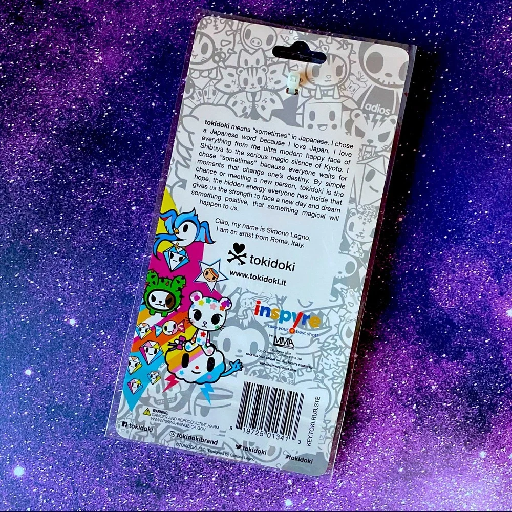 Tokidoki Stellina Unicorno Rubber Keychain NWT - Picture 3 of 4